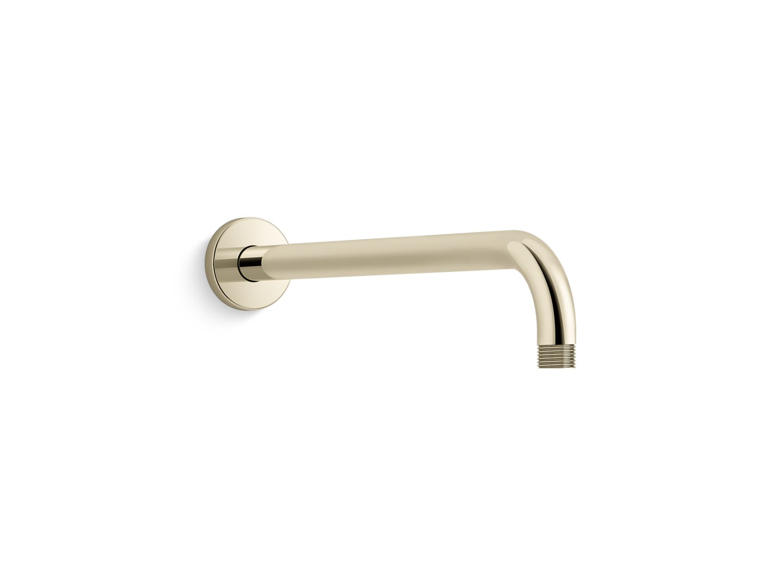 KOHLER K-26322-AF Statement 15-1/2″ Wall-Mount Single-Function Rainhead Arm And Flange In Vibrant French Gold