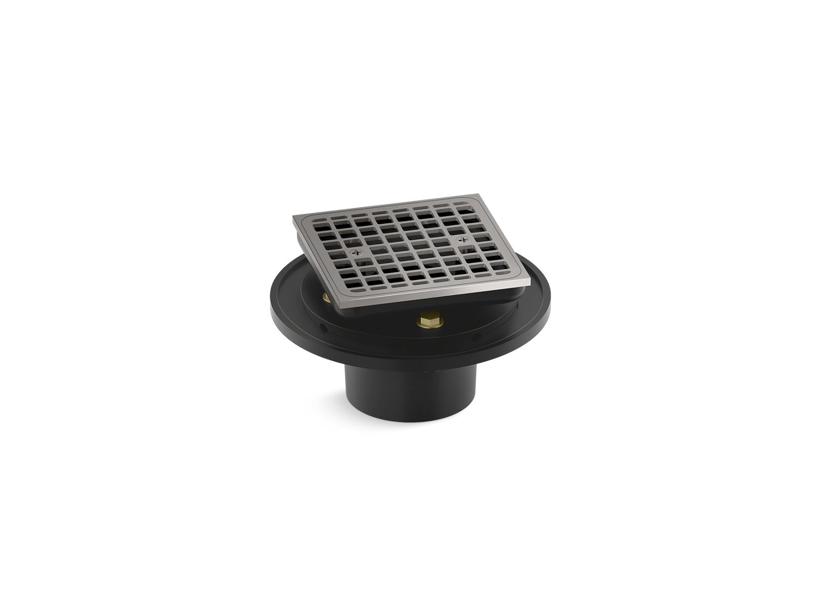 KOHLER K-22673-TT Clearflo Square Brass Tile-In Shower Drain In Vibrant Titanium