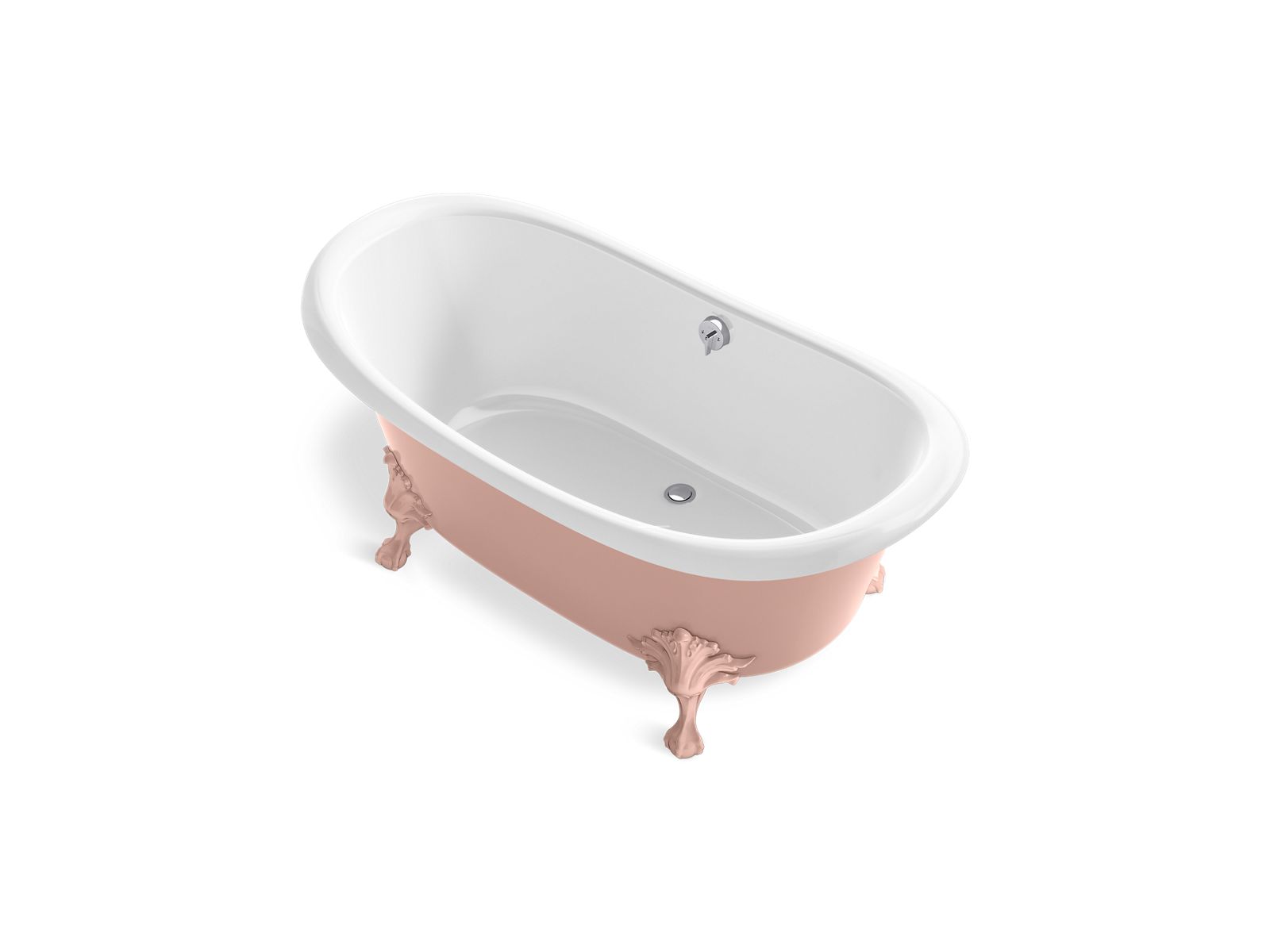 KOHLER K-21000-PPB-0 Artifacts 66-1/8″ X 32-1/2″ Freestanding Bath In 150th Peachblow