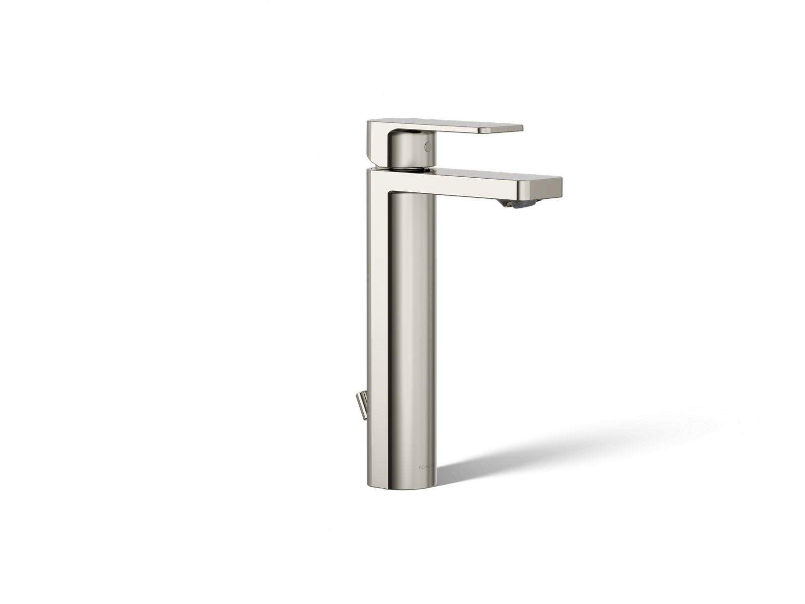 KOHLER K-23475-4N-SN Parallel Tall Single-Handle Bathroom Sink Faucet, 0.5 Gpm In Vibrant Polished Nickel