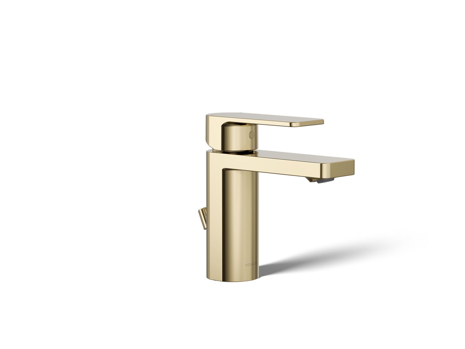 KOHLER K-23472-4N-AF Parallel Single-Handle Bathroom Sink Faucet, 0.5 Gpm In Vibrant French Gold