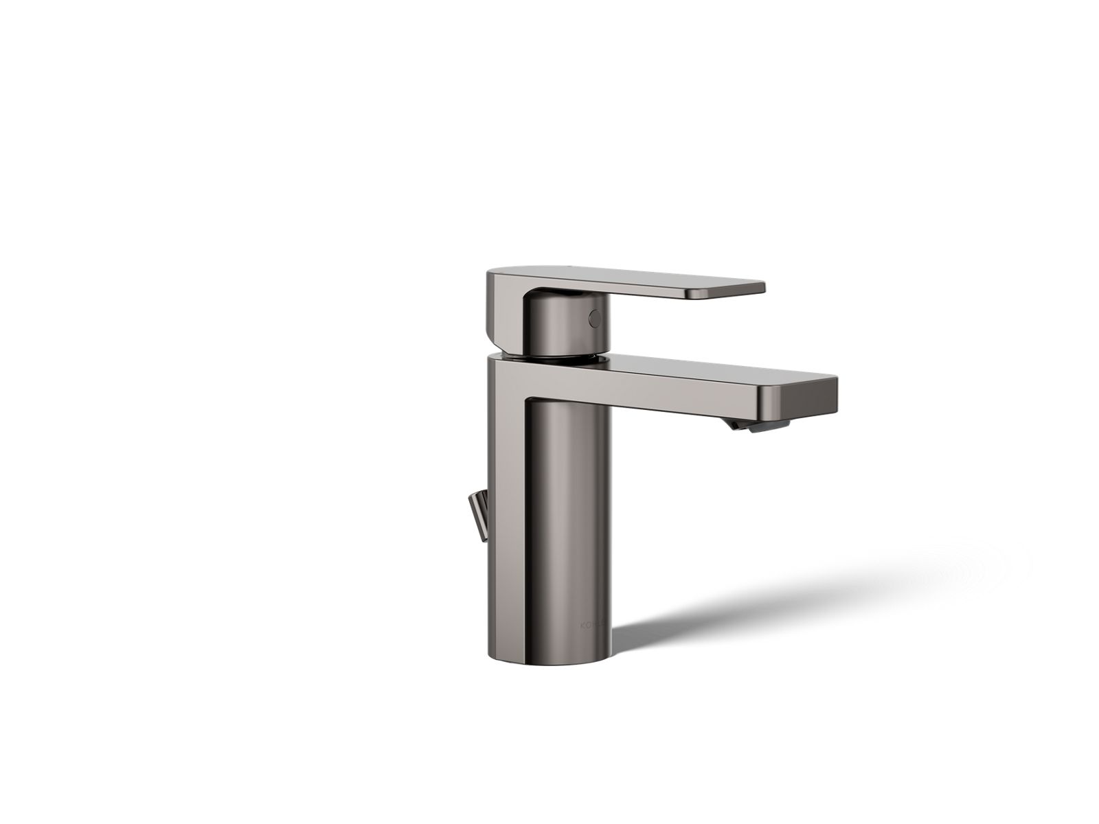 KOHLER K-23472-4K-TT Parallel Single-Handle Bathroom Sink Faucet, 1.0 Gpm In Vibrant Titanium