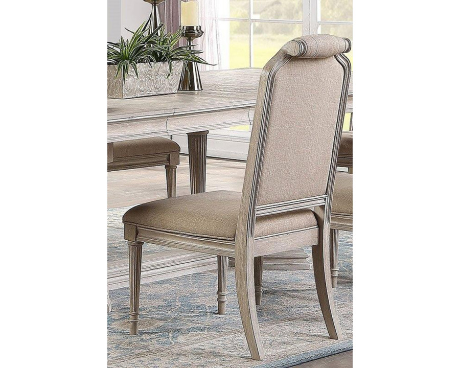 ACME – Wynsor Side Chair (Set-2) in Antique White