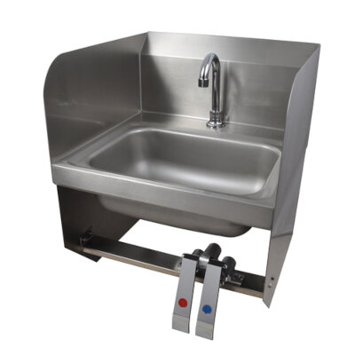 BK Resources BKHS-D-1410-1-SS-BKK-P-G – Hand Sink, wall mount, 14 x 10 x 5 inch