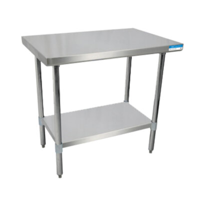 BK Resources SVT-4830 – Work Table, 48 x 30″D, 18/430 Stainless Steel top