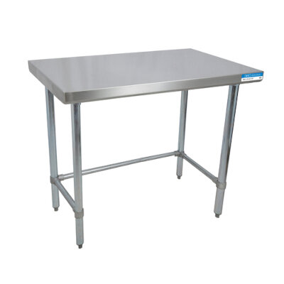 BK Resources SVTOB-1848 – Work Table, 48 x 18″D, 18/430 Stainless Steel top