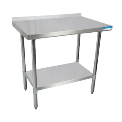 BK Resources SVTR-4830 – Work Table, 48 x 30″D, 18/430 Stainless Steel top