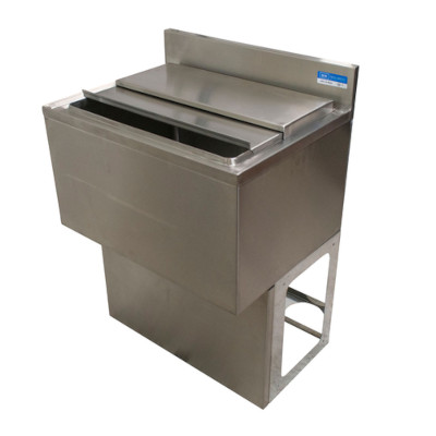 BK Resources UBB-18-IB30 – Underbar Ice Bin, 30″W x 18″D, 80 lbs ice capacity, pedestal base