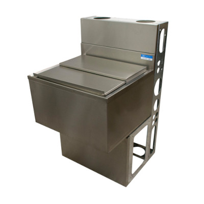 BK Resources UBDW-21-IB30 – Underbar Ice Bin, 30″W x 21″D, 97 lbs capacity, die wall and base