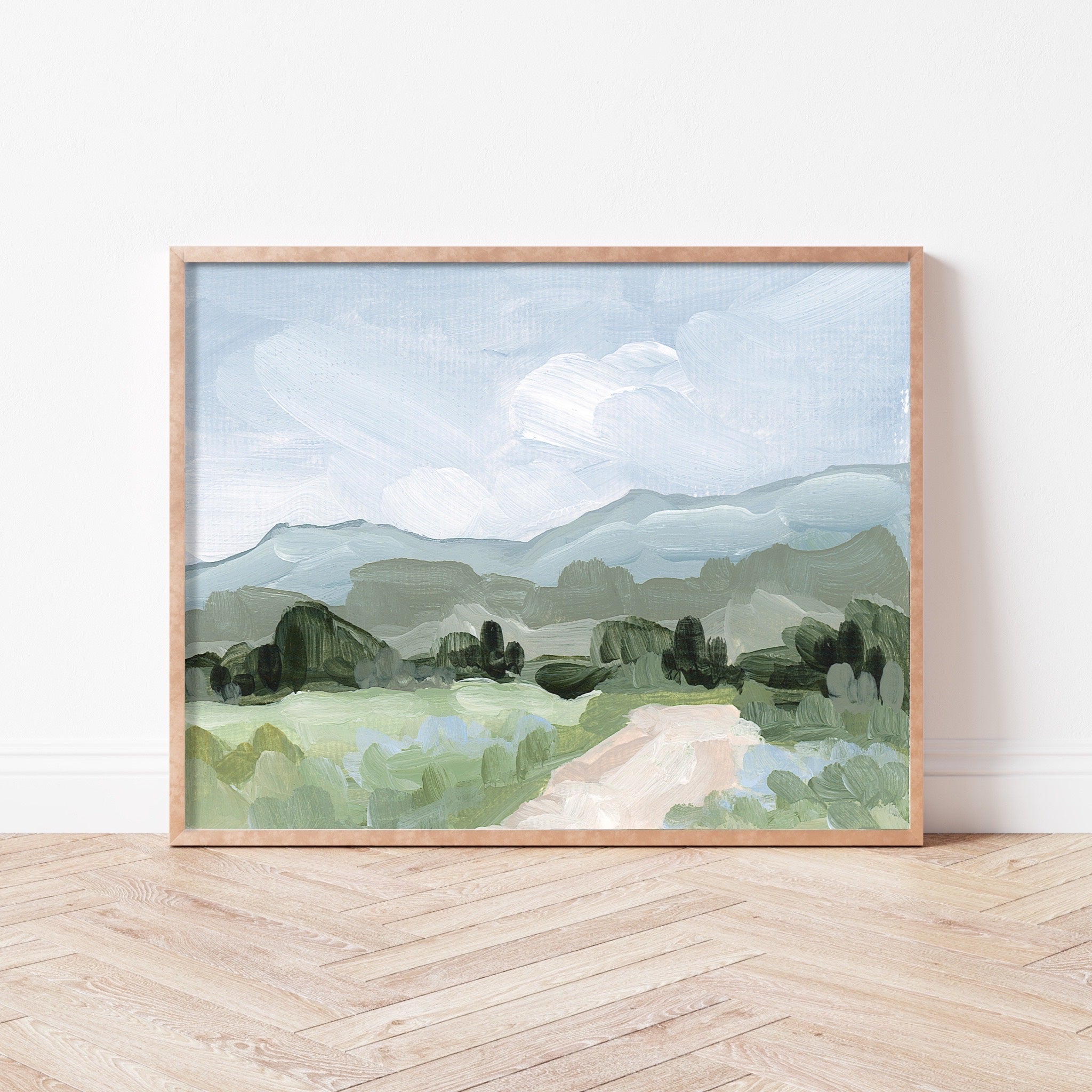 “Blue Fields” Art Print