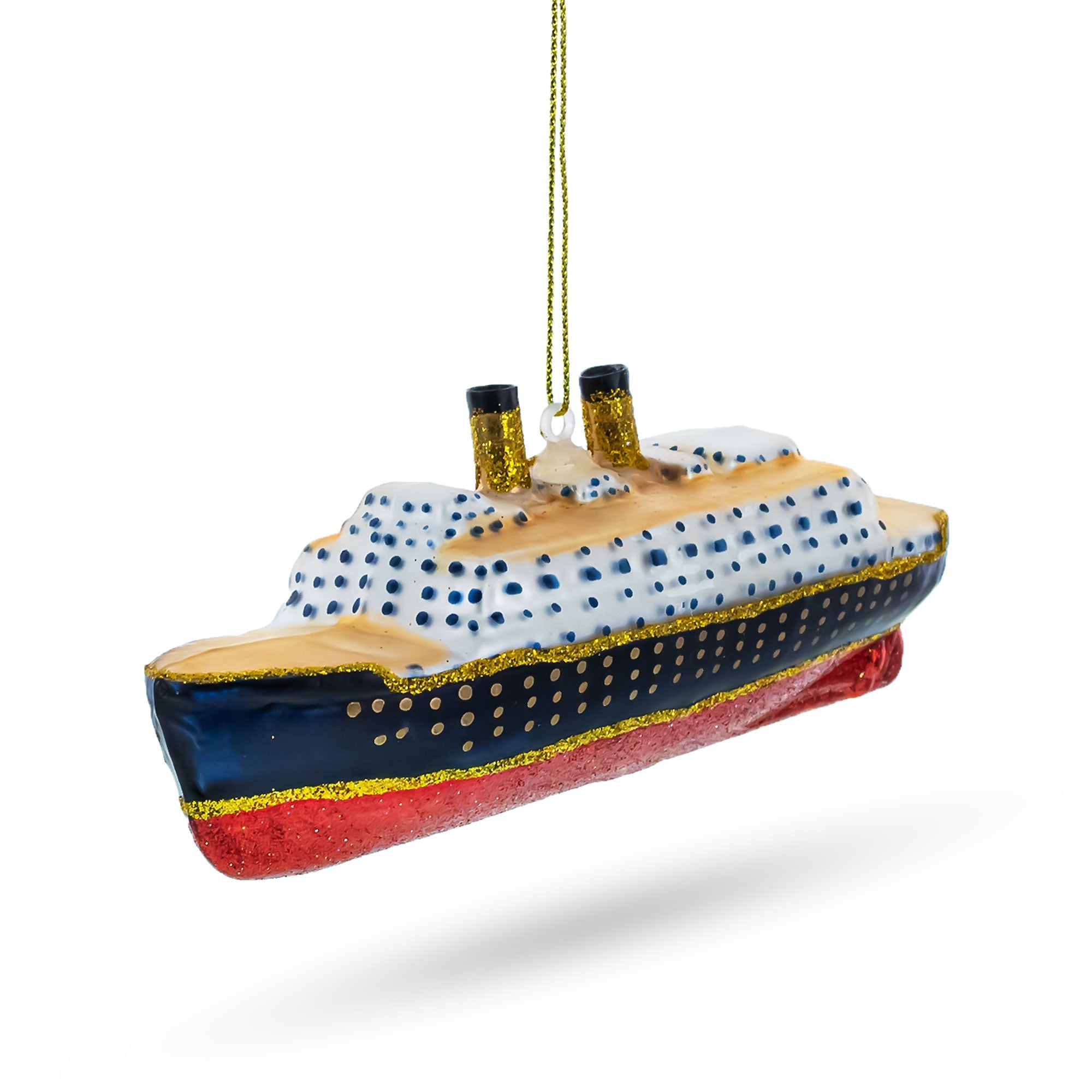 Historic Titanic Ship – Blown Glass Christmas Ornament