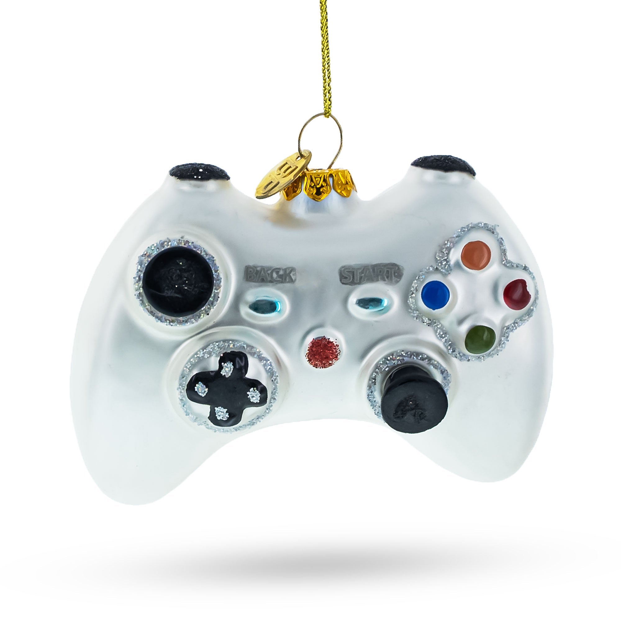 Retro Gamer’s Delight: Video Game Controller – Blown Glass Christmas Ornament