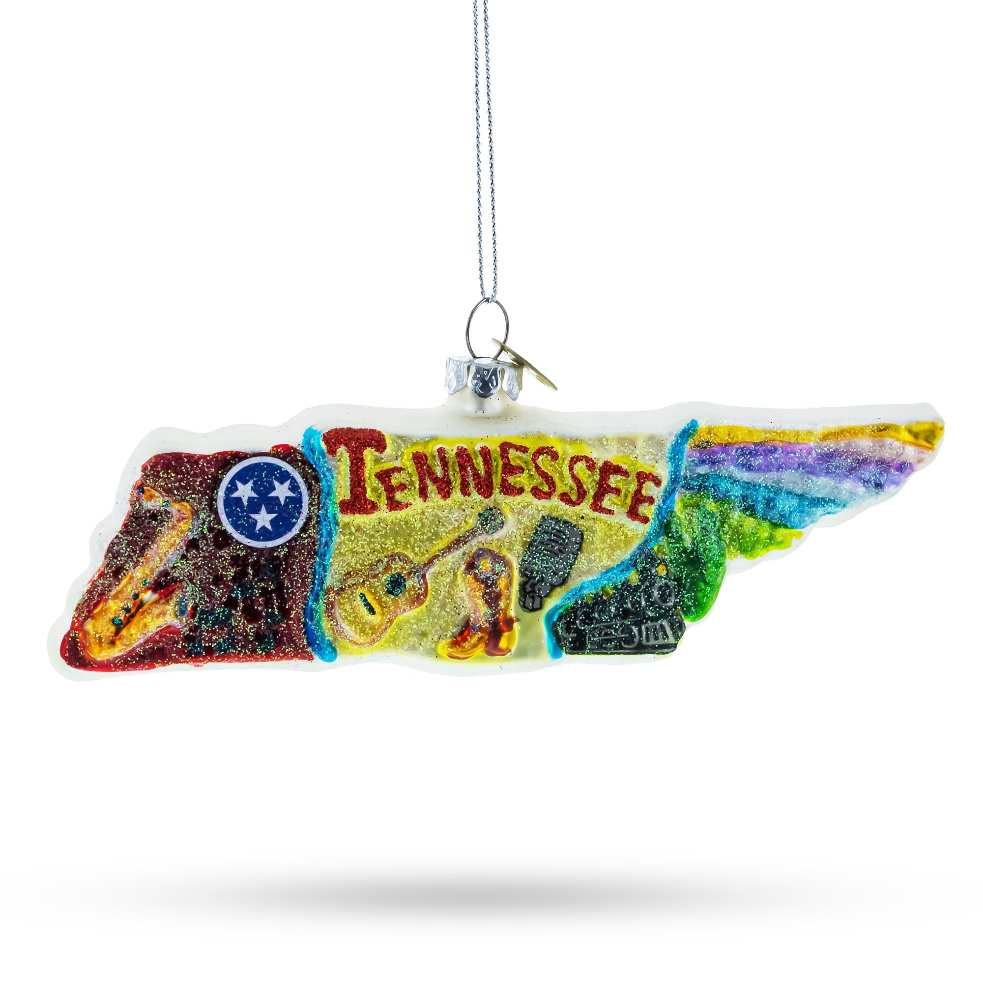 Celebrating The Volunteer State: Tennessee State Symbols – Blown Glass Christmas Ornament