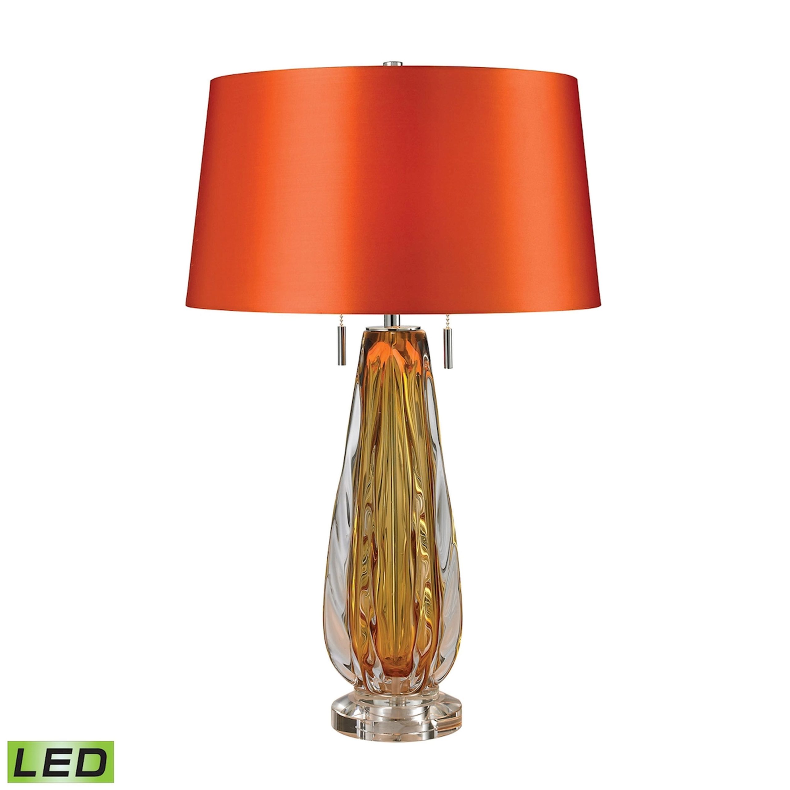 ELK SIGNATURE D2669-LED Modena 26” High 2-Light Table Lamp – Amber