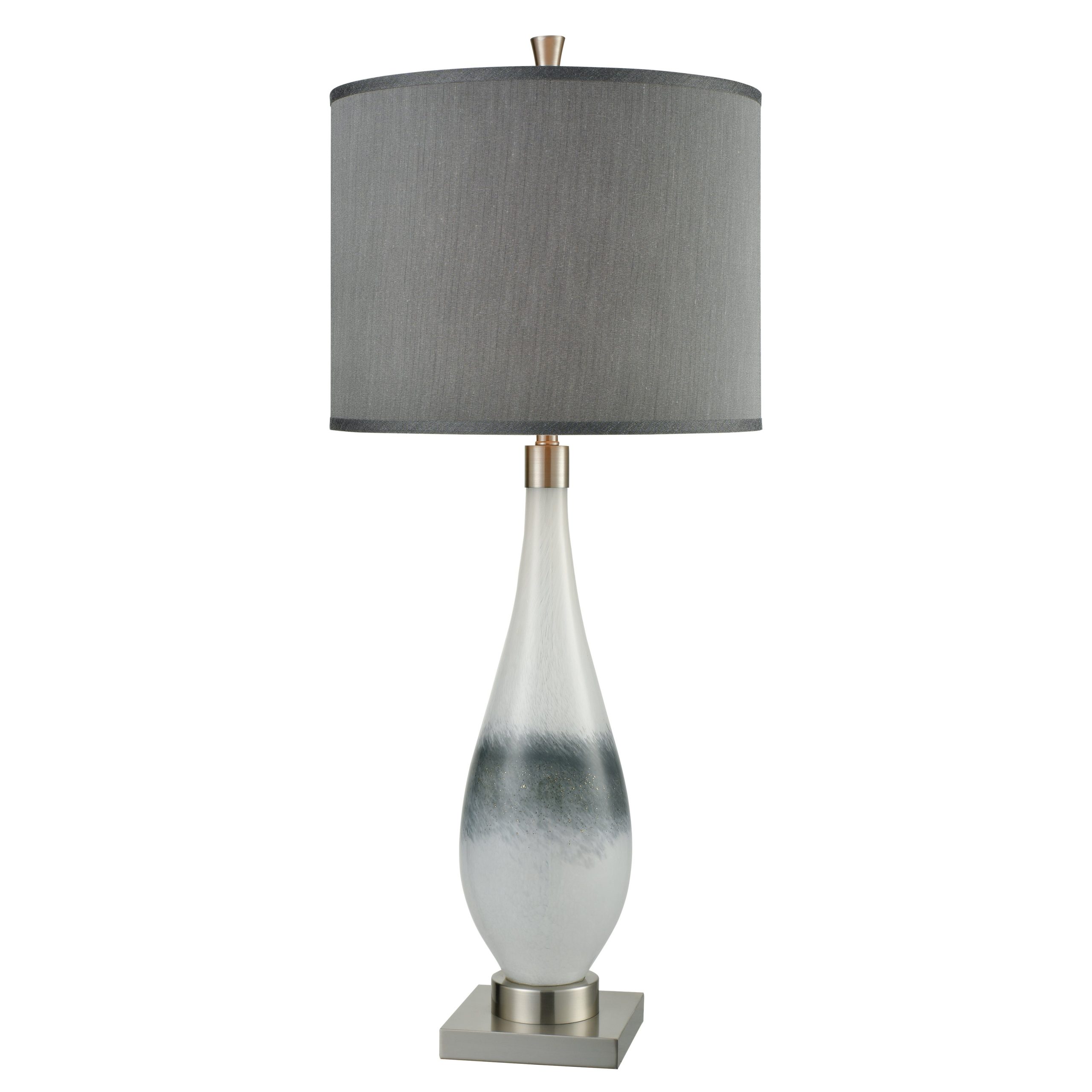 ELK SIGNATURE D3516 Vapor 38” High 1-Light Table Lamp – Brushed Nickel