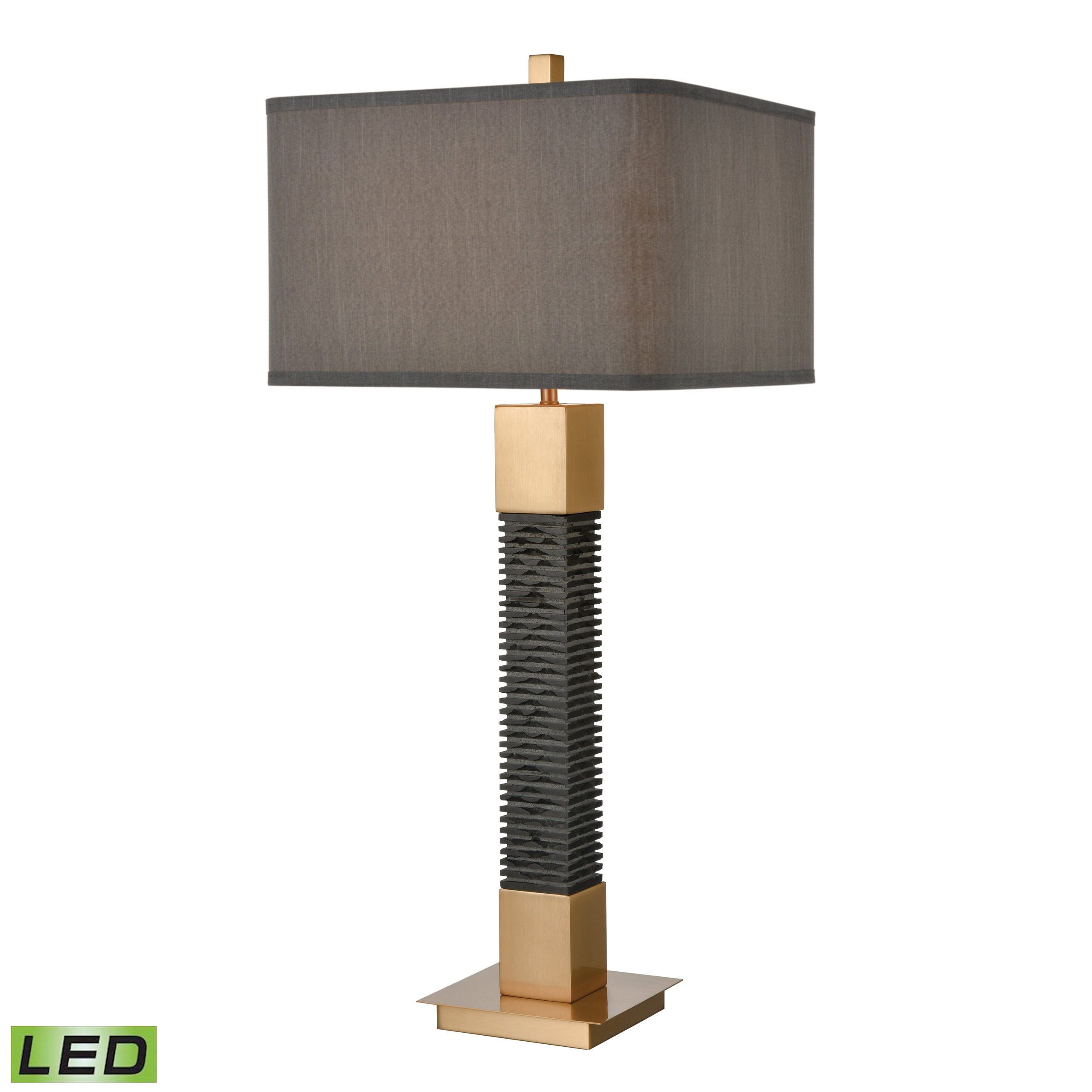 ELK SIGNATURE D4229-LED Benediction 35” High 1-Light Table Lamp – Black – Includes LED Bulb