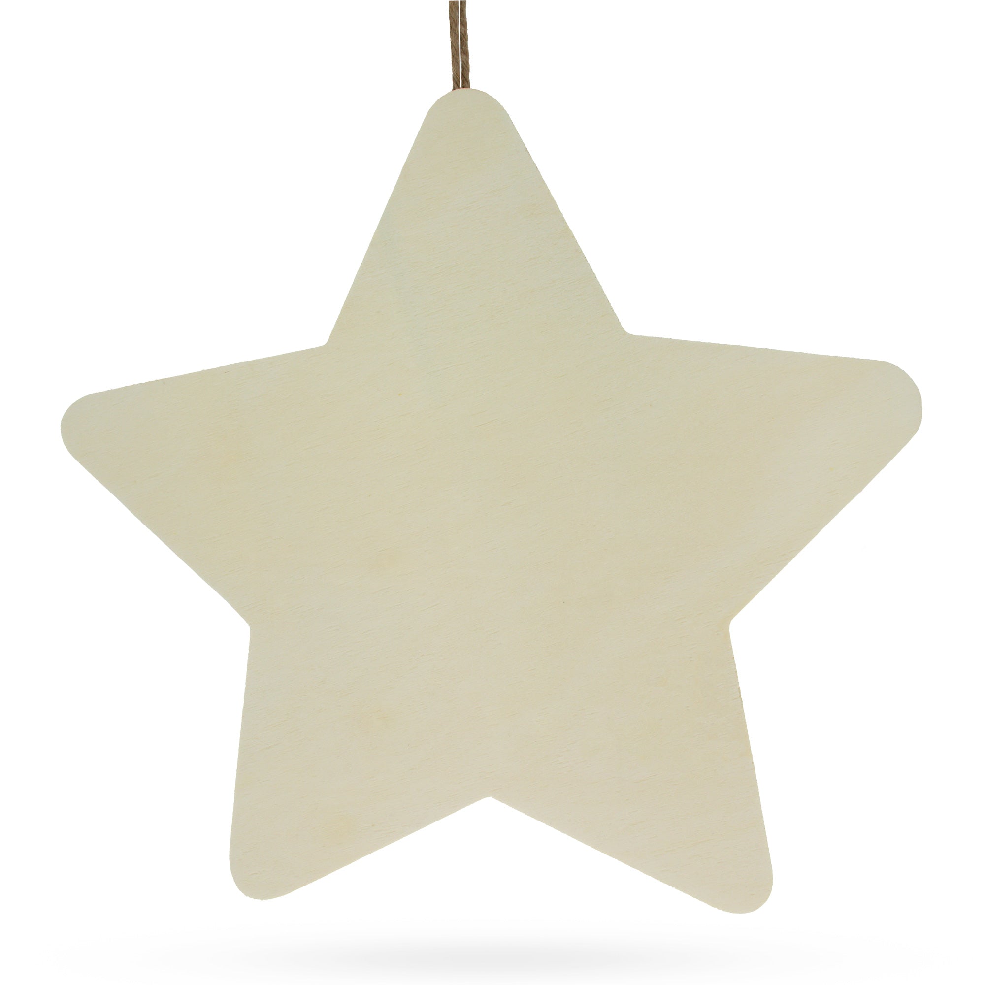 Unfinished Wooden Star Shape Cutout Diy Craft 10 Inches