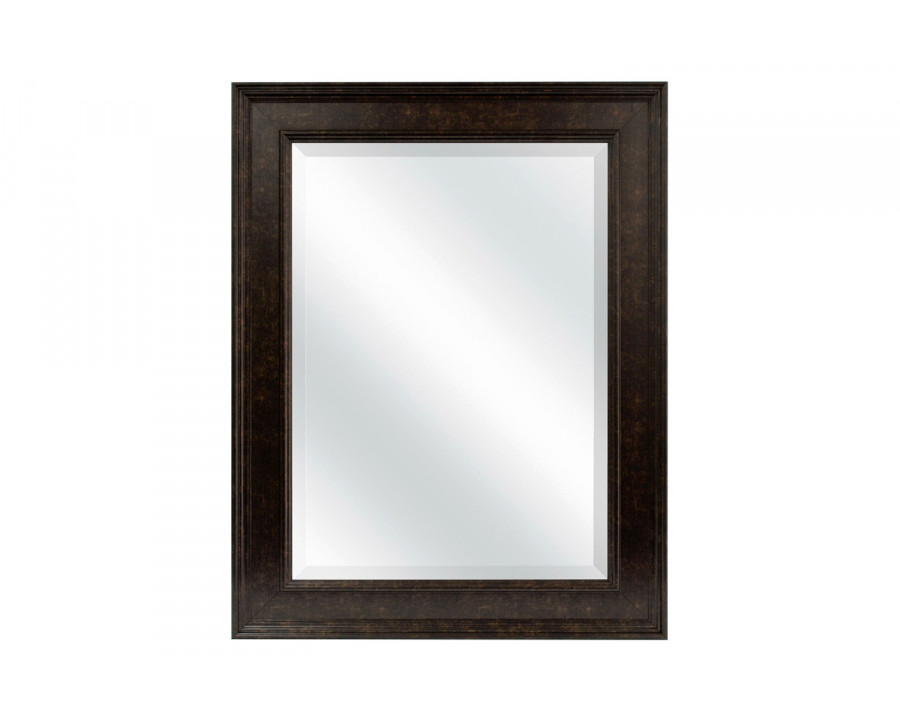 FaFurn – Beveled Rectangular Bathroom Vanity Mirror with Bronze Finish Frame