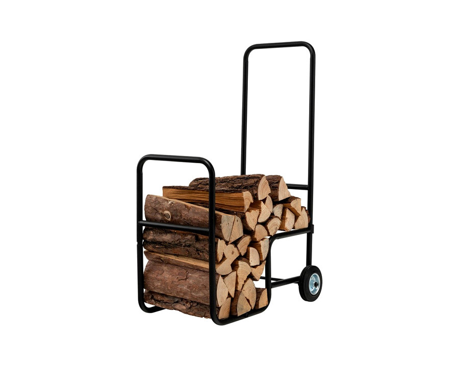 FaFurn – Black Large Firewood Log Cart Carrier