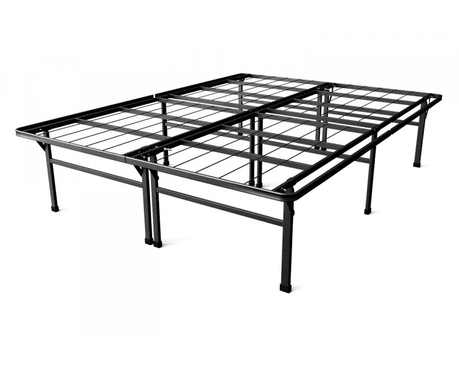 FaFurn – Full Size 18-Inch High Rise Folding Metal Platform Bed Frame