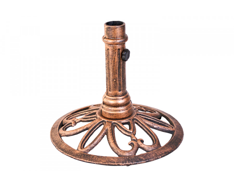 FaFurn – Bronze Finish Outdoor Cast Iron Patio Umbrella Base