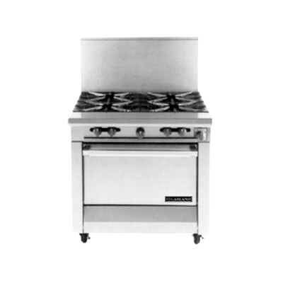 Garland M44T – Heavy Duty Range, gas, 34″ , modular, (4) 35,000 BTU two-piece