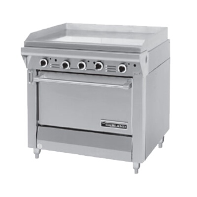 Garland M47R – Heavy Duty Range, gas, 34″ , griddle, individual Hi-Lo valve c