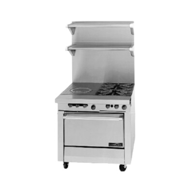 Garland M54R – Heavy Duty Range, gas, 34″ , (2) 35,000 BTU open burners, (1)