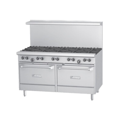 Garland U60-6G24SS – Restaurant Range, gas, 60″ , (6) 32,000 BTU open burners, 24″ x 23″