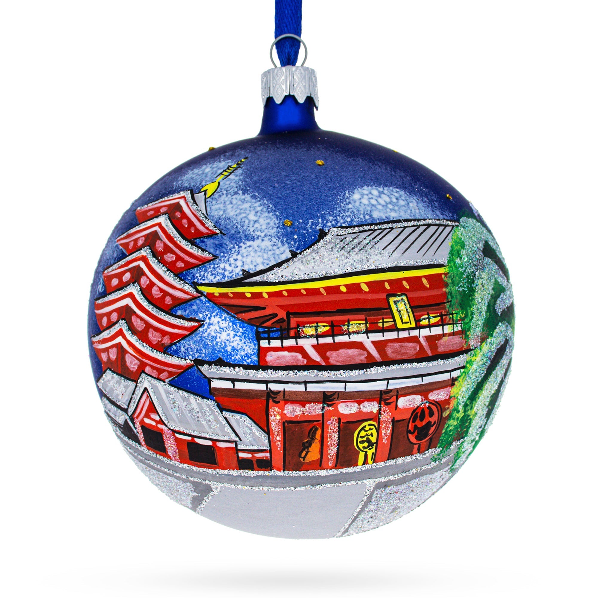 Asakusa, Tokyo, Japan Glass Ball Christmas Ornament 4 Inches