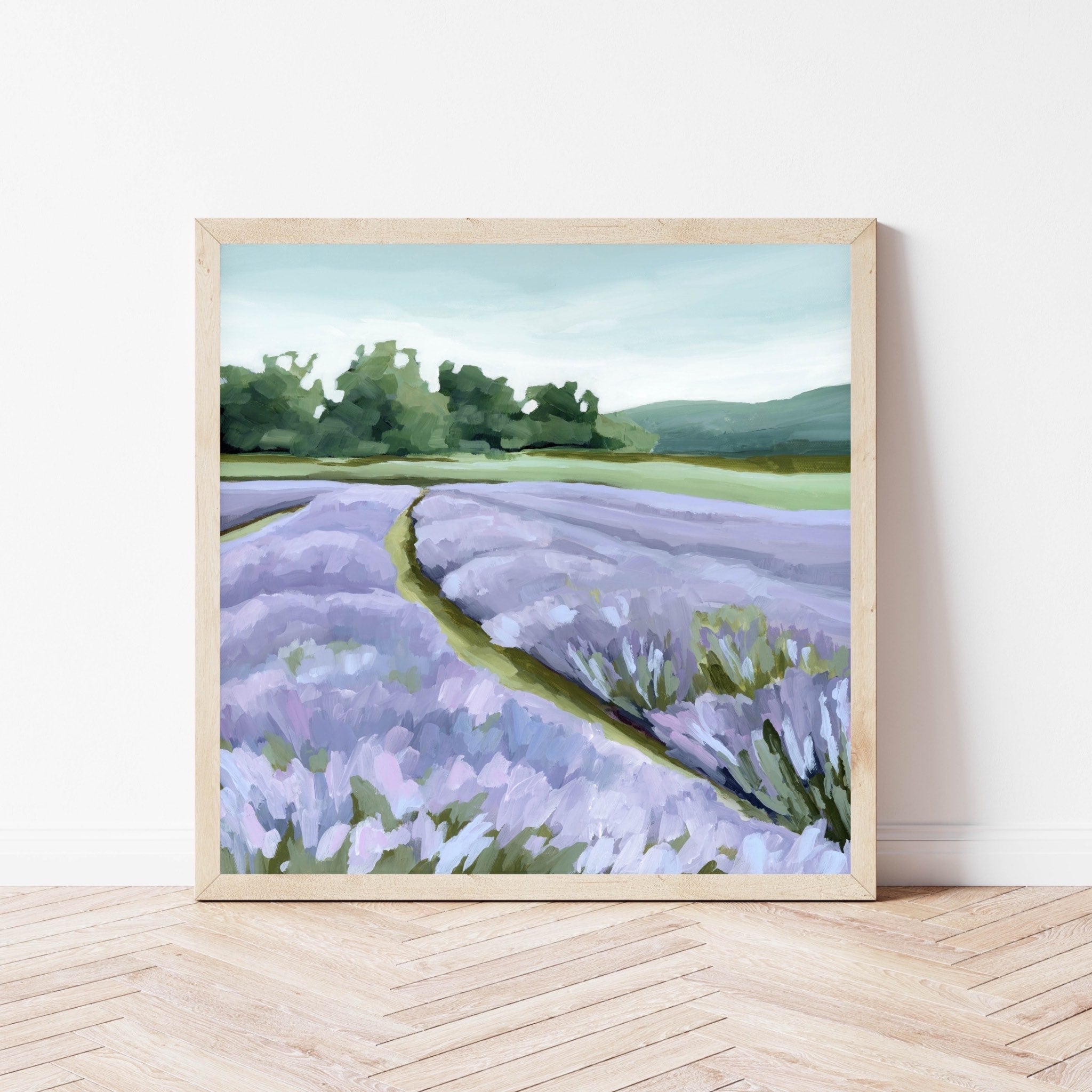 “Lavender Foothills” Art Print