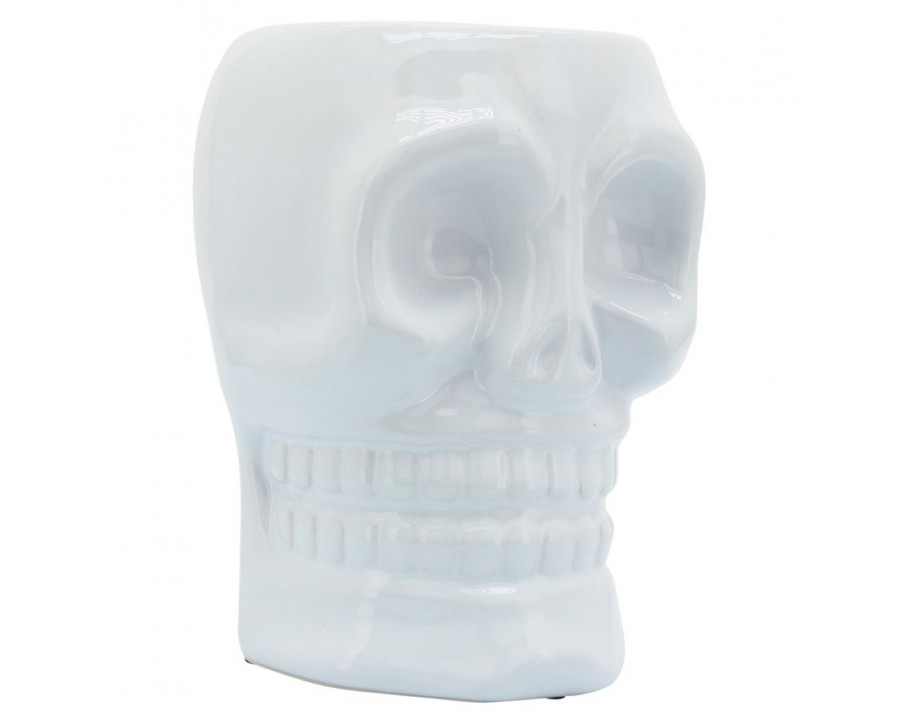 Sagebrook – 5″ Ceramic Skull Vase