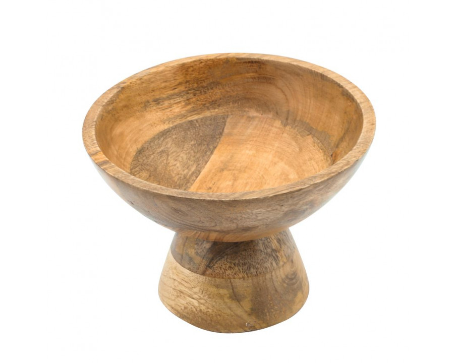 Sagebrook – 8″ Wood Bowl With Stand