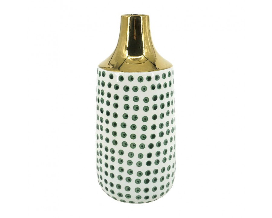 Sagebrook – 12″ Ceramic Dotted Vase