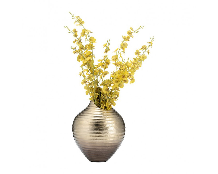 Sagebrook – 12″ Metal Shell Like Vase