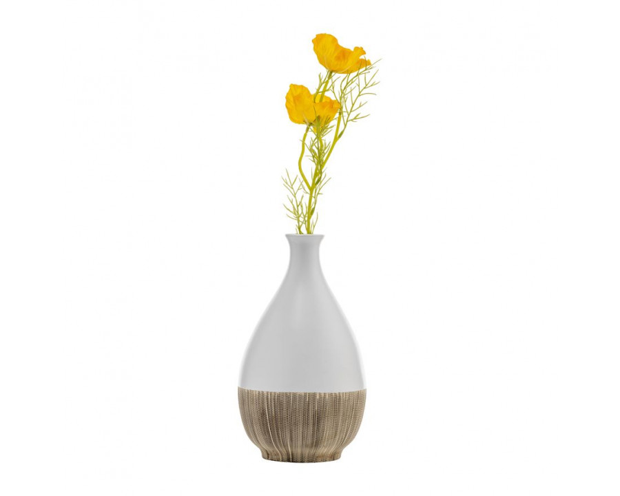 Sagebrook – 12″ Ceramic Half Circle Vase