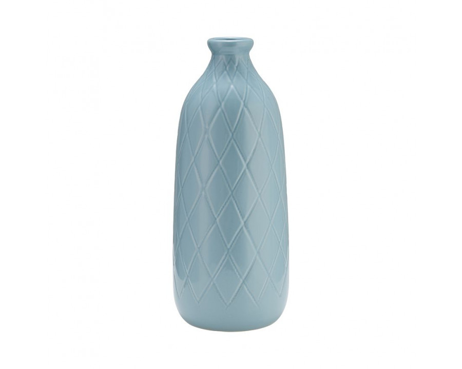 Sagebrook – 9″ Ceramic Spiral Dot Flower Vase