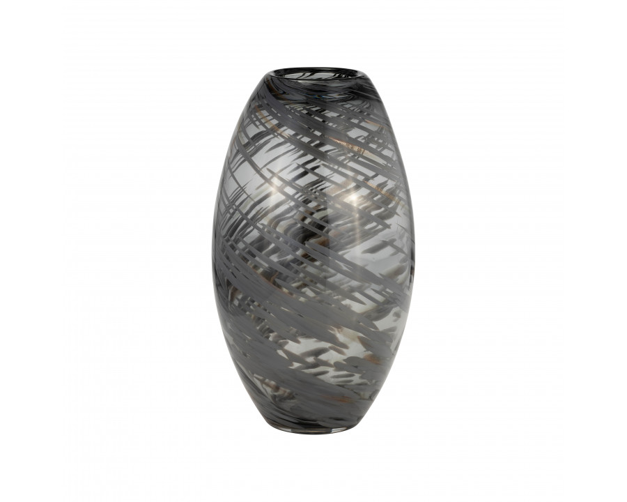 Sagebrook – 9″ Glass Swirl Vase