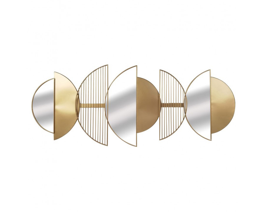 Sagebrook – Metal Half Circle Mirrored Wall Decor