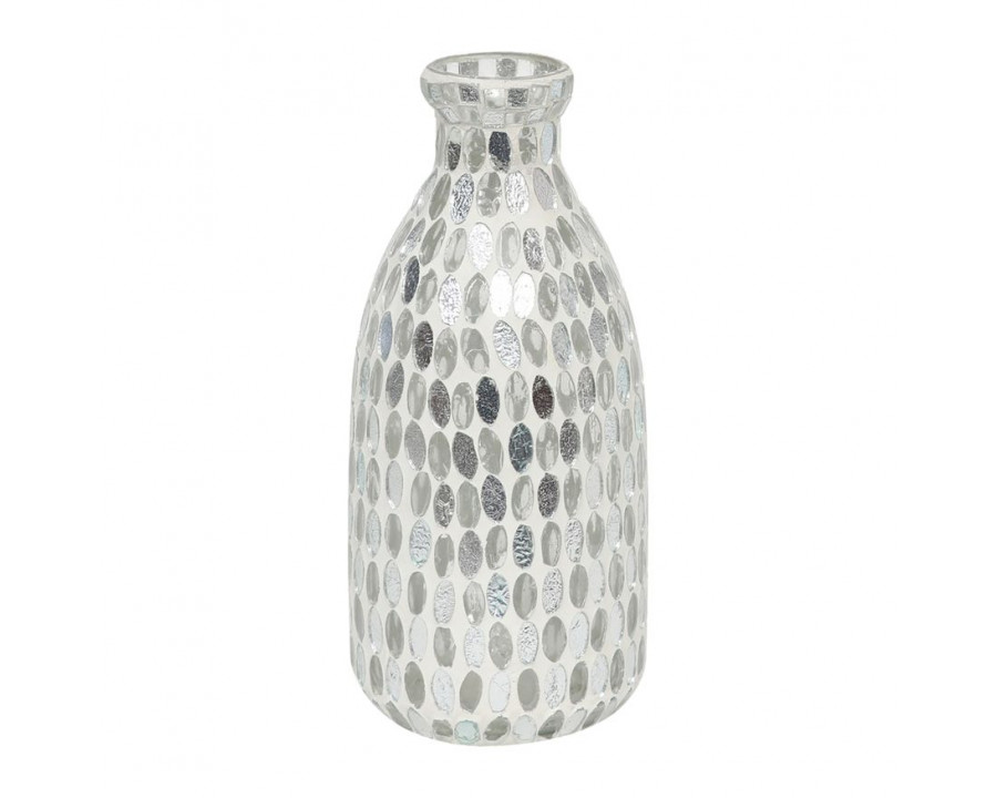 Sagebrook – 9″ Glass Mosaic Vase