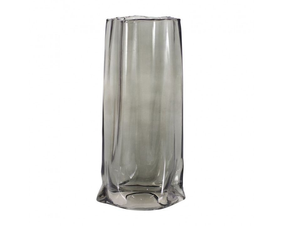 Sagebrook – 9″ Glass Paper Bag Vase