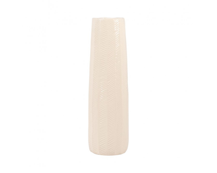 Sagebrook – 13″ Ceramic Fluted Vase