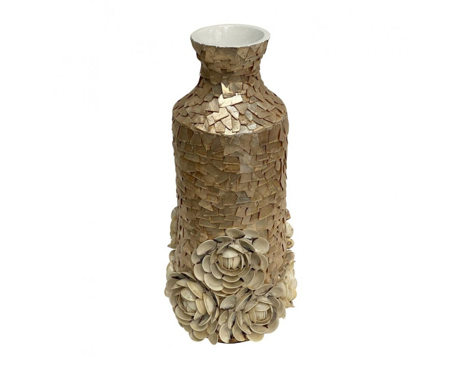 Sagebrook – 21″ Shell Decorative Rose Vase