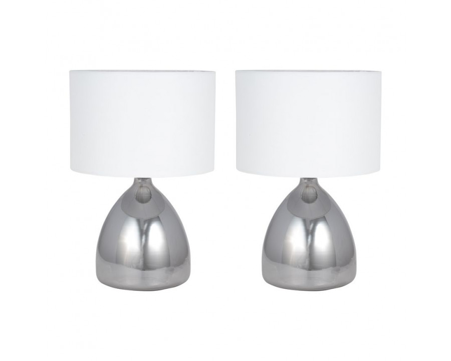 Sagebrook – 51212 Glass Table Lamps (Set Of 2)