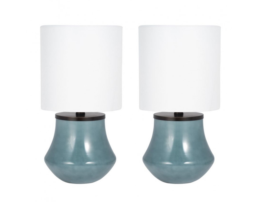 Sagebrook – 51213 Glass Table Lamps (Set Of 2)