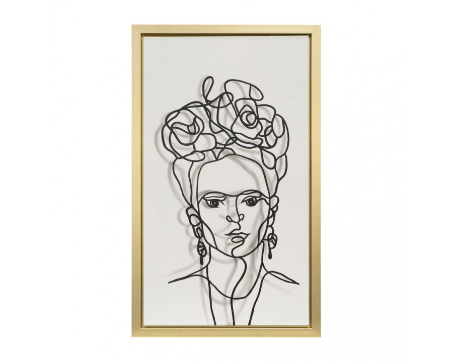 Sagebrook – Gold Frame Hand Painted Face Illusion