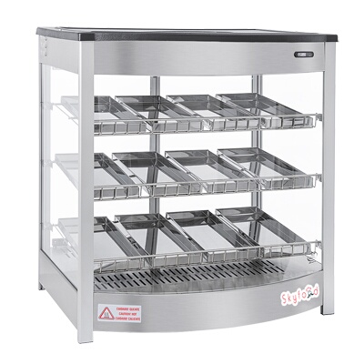 Skyfood FWD3S12P – Steam Line Display Case, 25-5/8″W, straight front glass, hinged rear doors