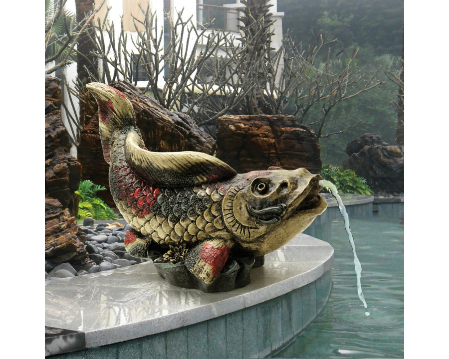 Toscano – Showa Asian Koi Spitter Piped Statue