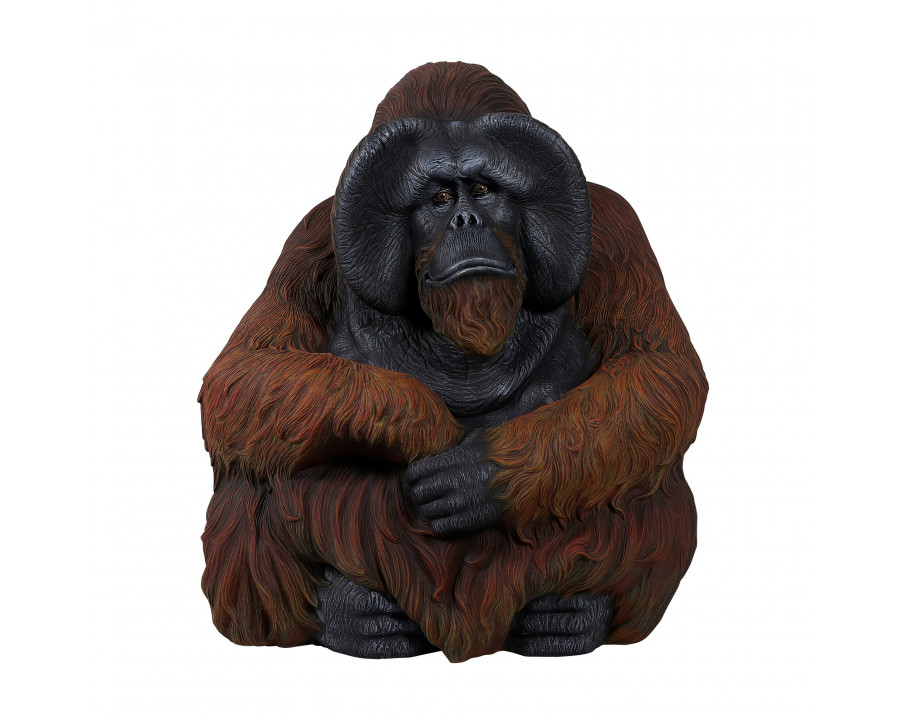 Toscano – Male Bornean Orangutan Great Ape Statue