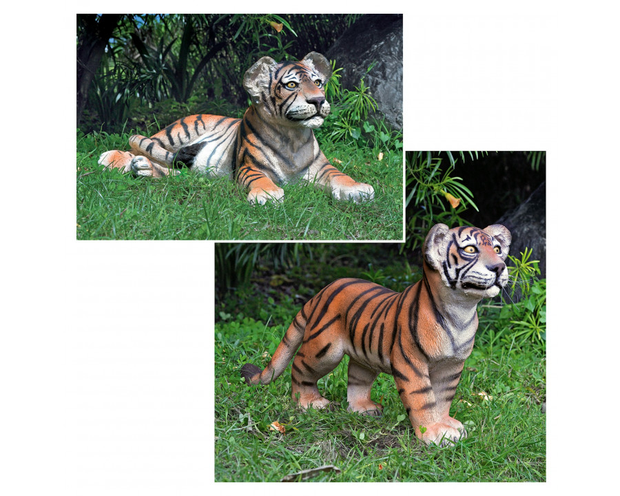 Toscano – Set of 2 The Grand-Scale Tiger Cub Statues